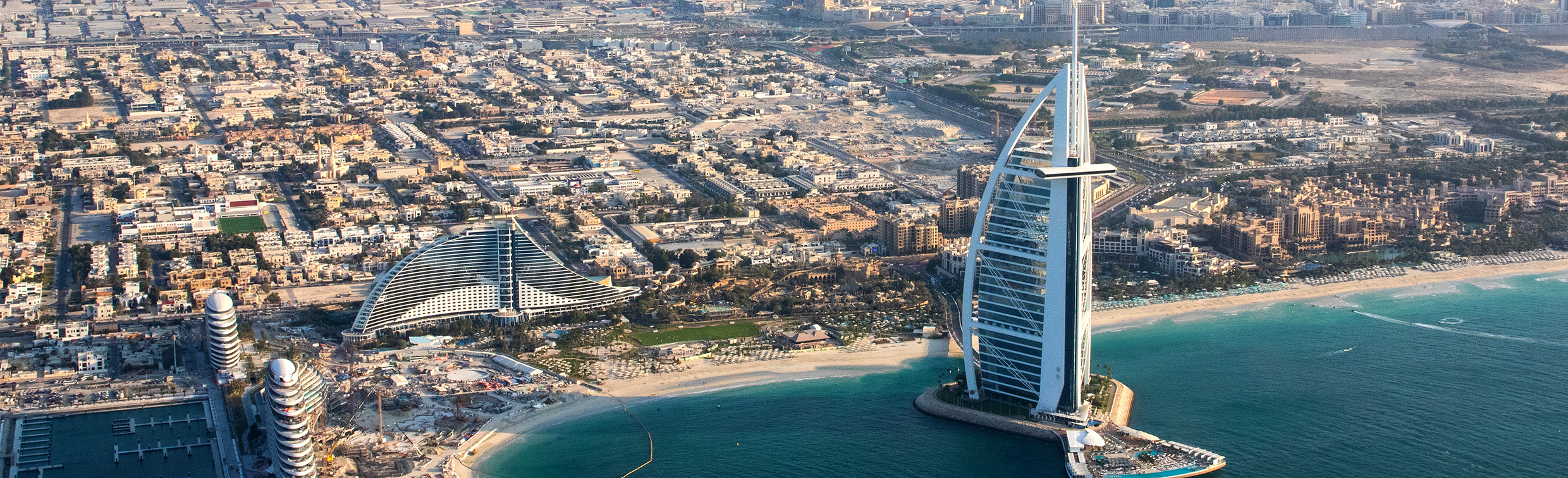 Burj Al Arab has become an iconic image of Duabi's coast. 